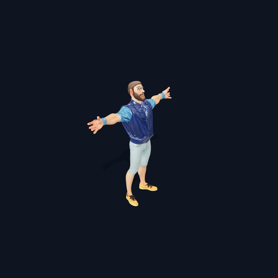 Colorful Casual Guy model pack